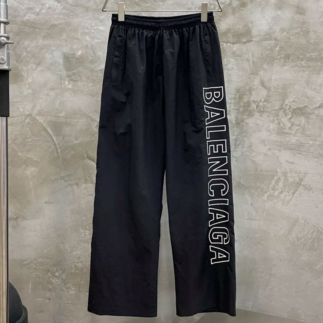 Balenciaga Embroidered Lounge Pants 'Black'（768829TNO791000）