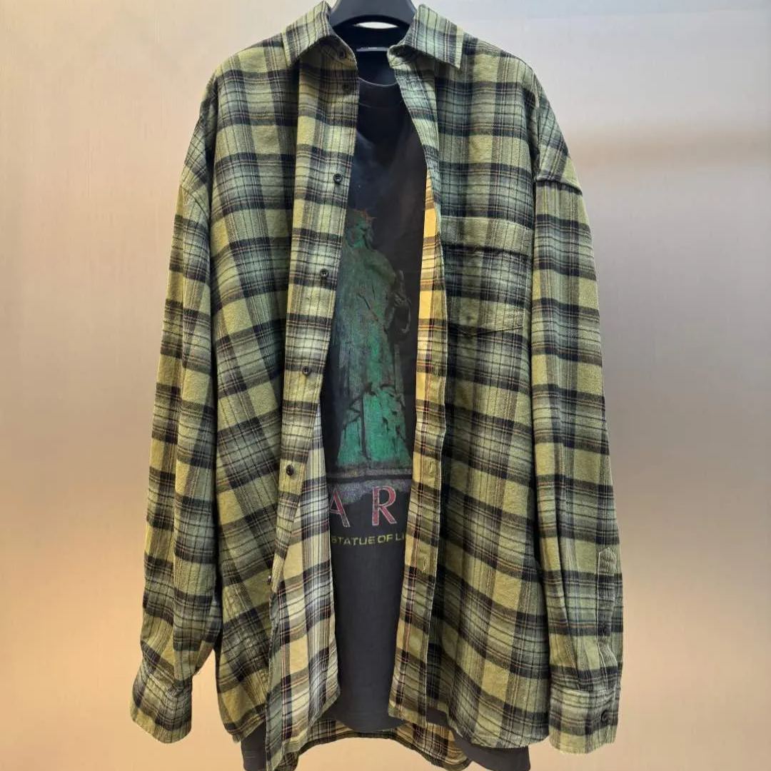 BALENCIAGA Paris Liberty Layered Shirt (794656TQM202880）