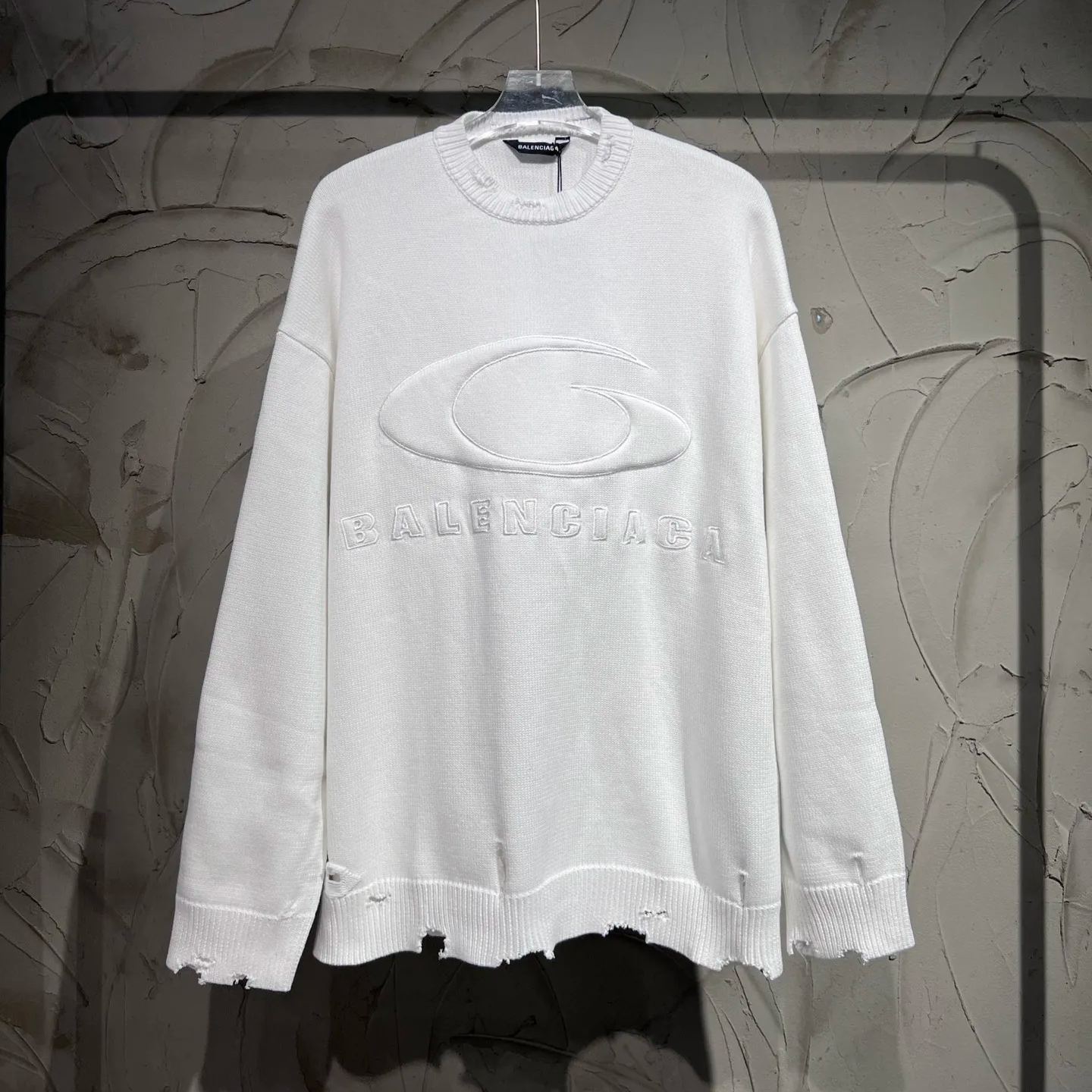 BALENCIAGA Crewneck Sweater Knitted Sweater (809099T33381300）