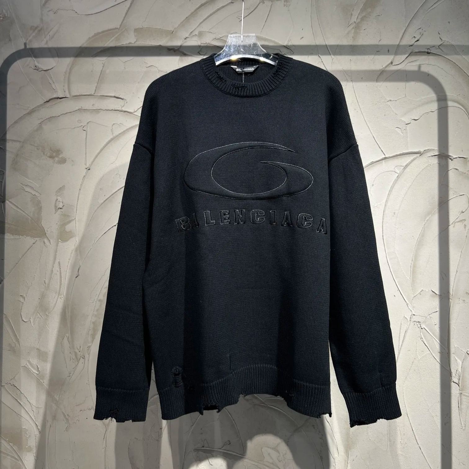 BALENCIAGA Crewneck Sweater Knitted Sweater (809099T33381300）
