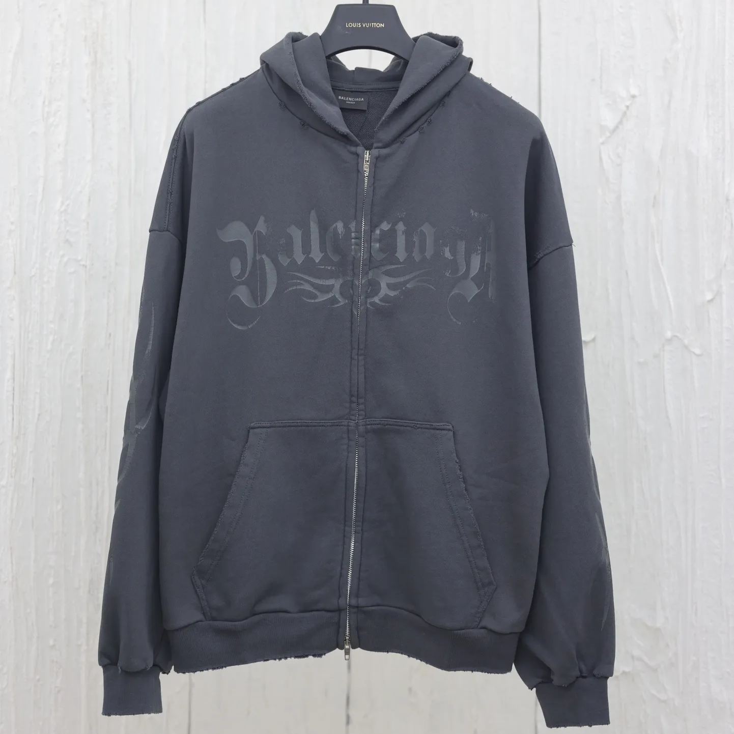 楽天市場】BALENCIAGA バレンシアガ バックロゴ フーディ パーカー スウェット コットン ブラック Sサイズ 【中古】 : OPINION  COSMETIC