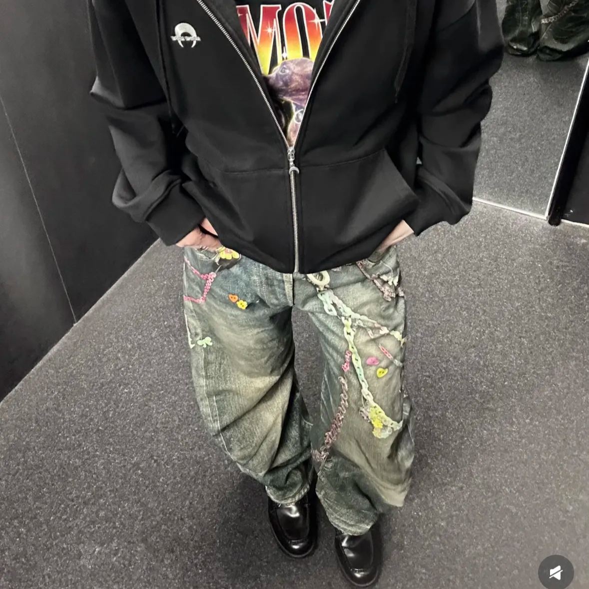 Acne Studios  Loose fit jeans (BK0683-MID BLUE）