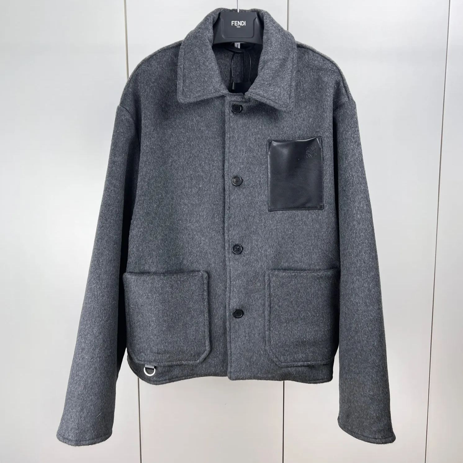 LOEWE Workwear jacket in wool and cashmere（H526Y02W93-3047）