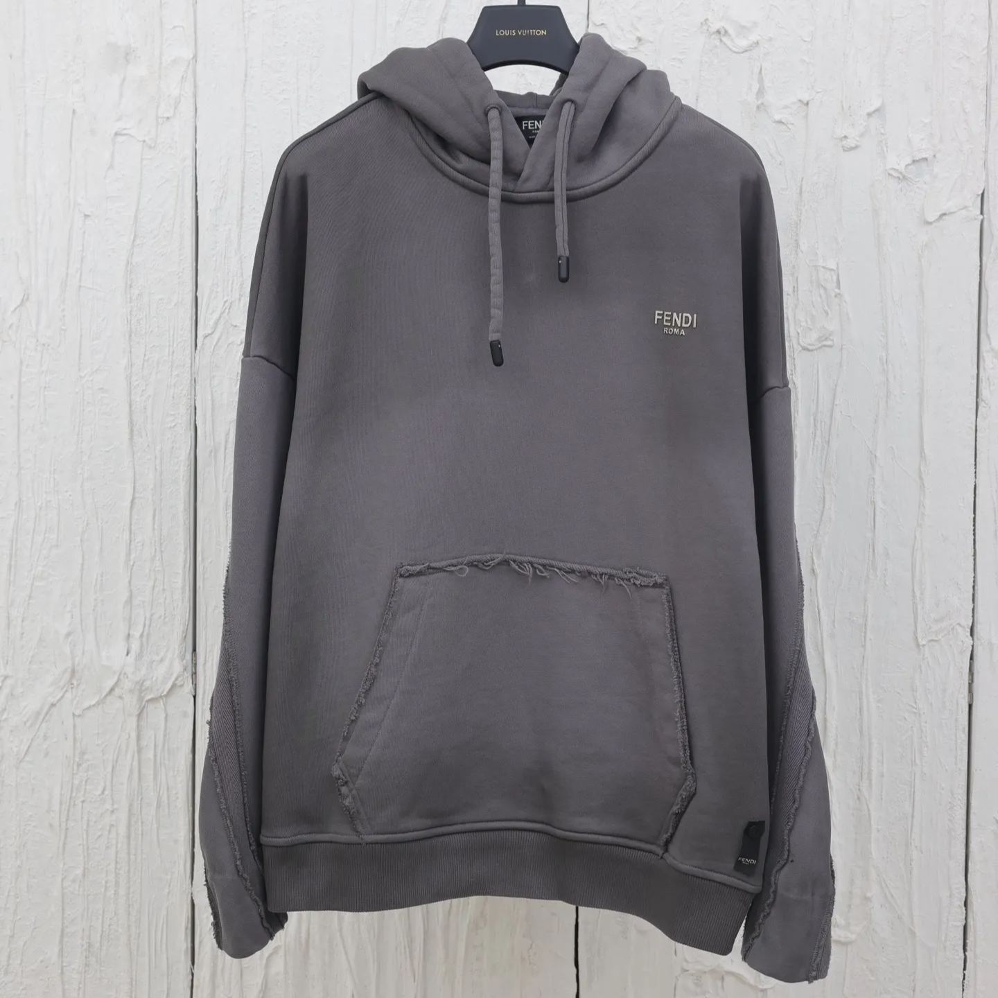 FENDI Men's Jersey Sweatshirt "Gray"（FY1253APM7F0QA1）