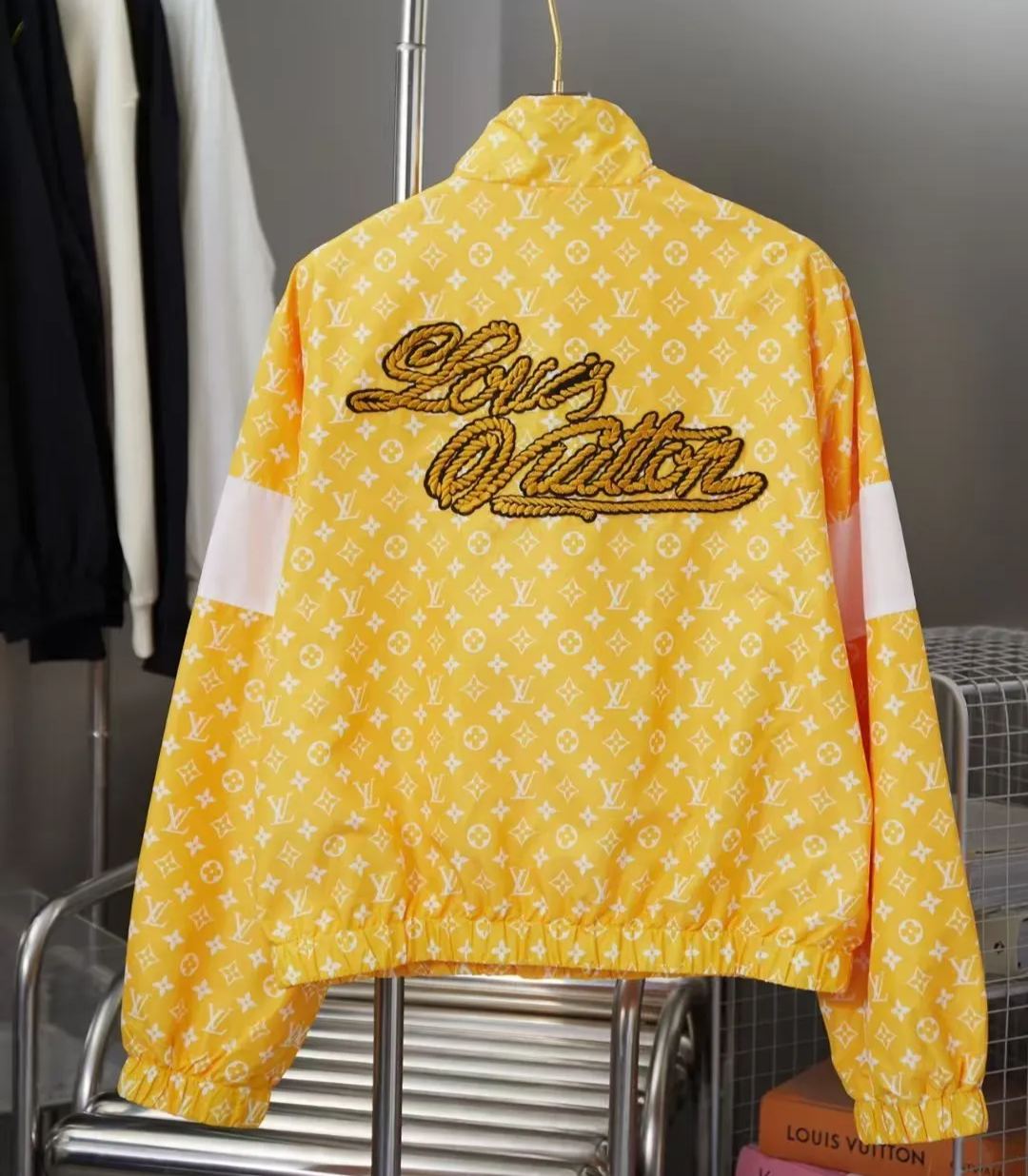 Louis Vuitton Monogram print technical fabric sports top（1AFWJL）
