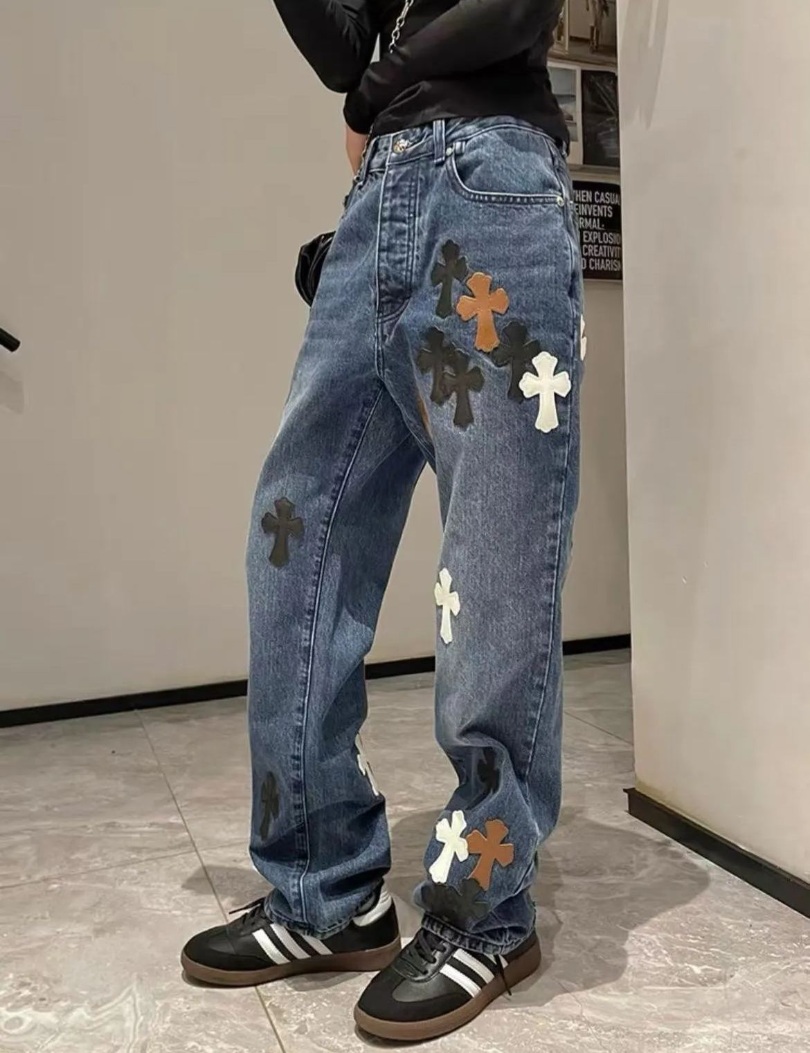 Chrome Hearts SS23 Jeans Men's Blue (CH-202321901）