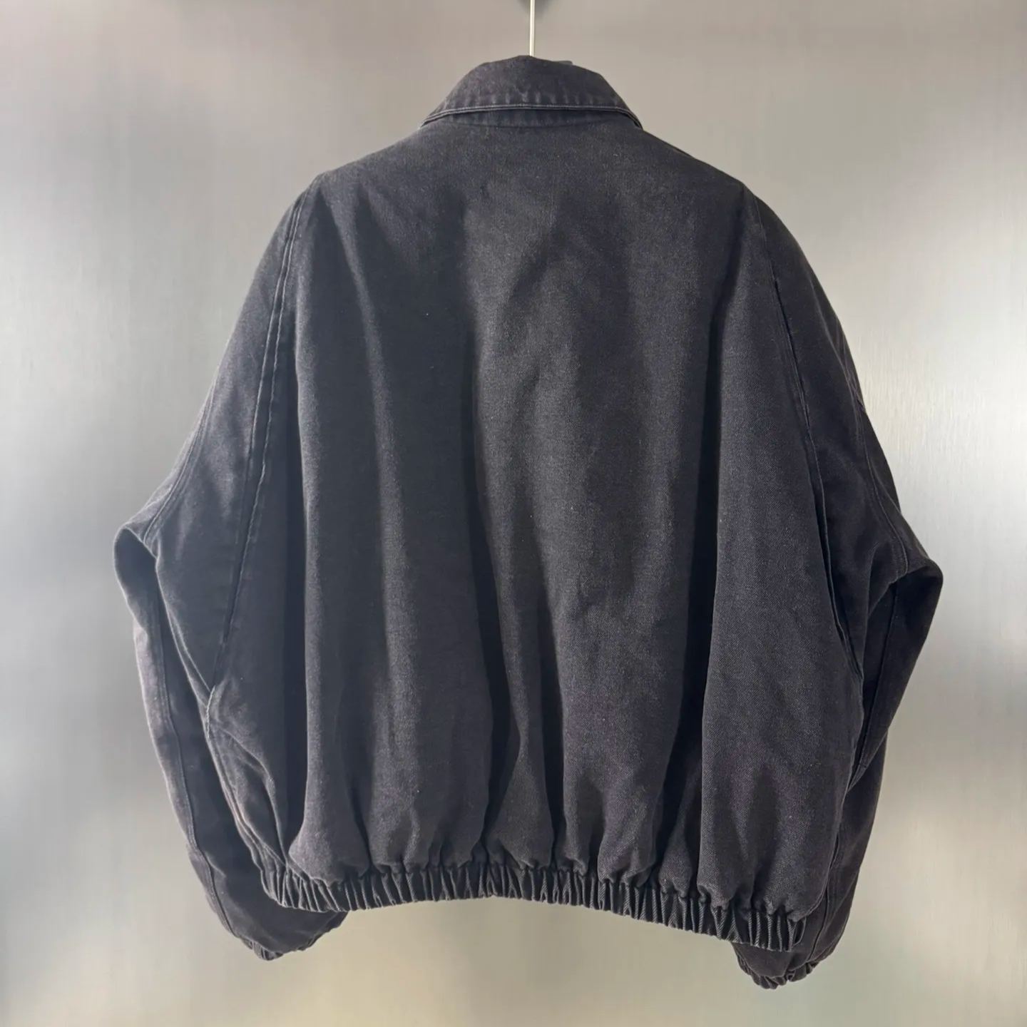 PRADA Padded Denim Bomber Jacket (GEB268-142D-F0631-S-OOO）