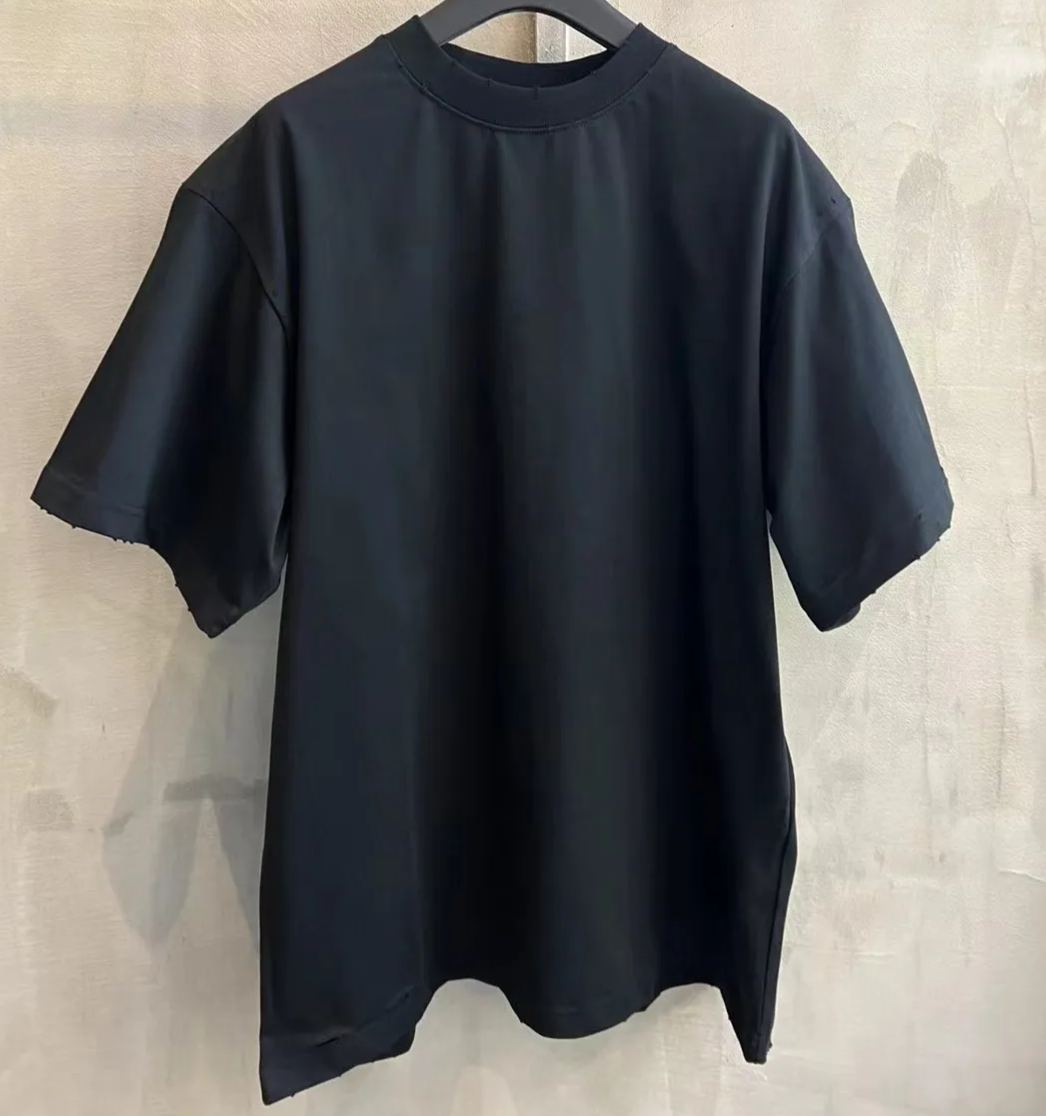Balenciaga Logo Print Distressed Oversized T-Shirt（787349TRVT9-1041）