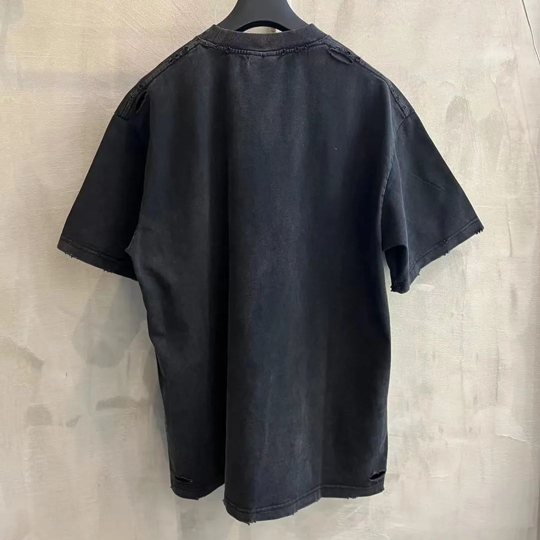 BALENCIAGA SAFETY PINS oversized logo（787349TRVK41041）