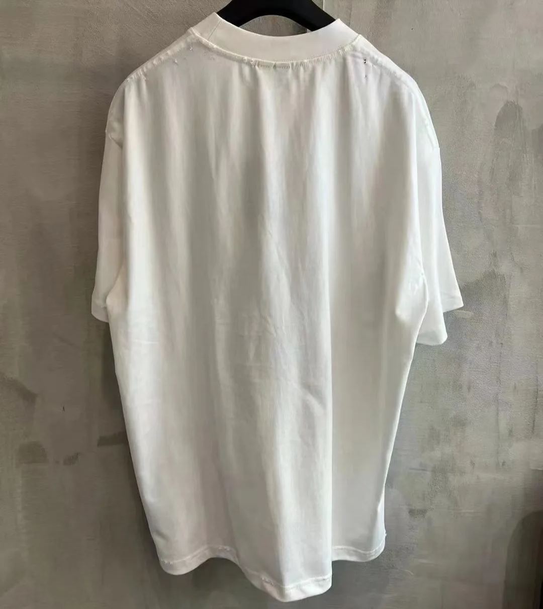 Balenciaga Men's Agaicnelab T-shirt Oversized Fit in Black（787349TRVA11576）