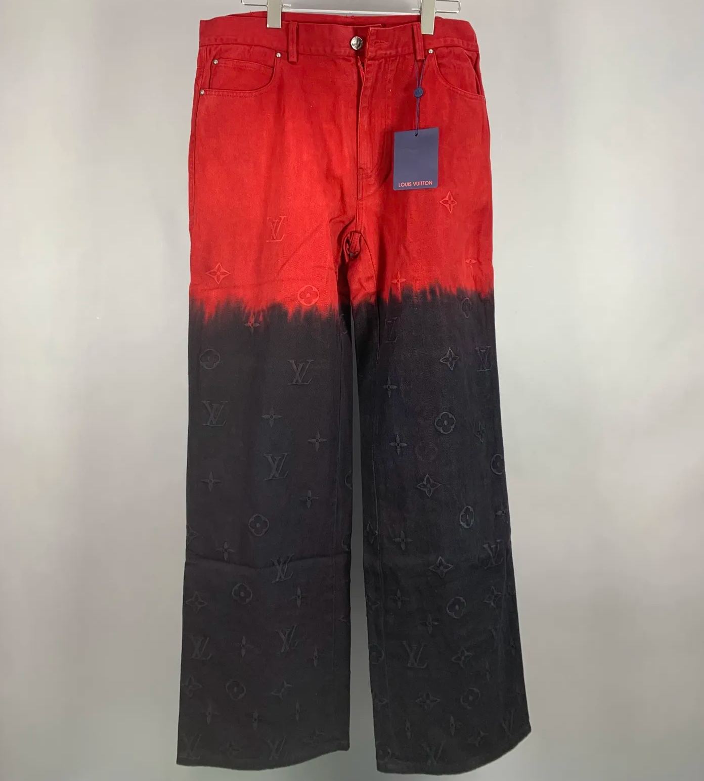 LOUIS VUITTON  Embroidered Denim Pants（1AFAD4）