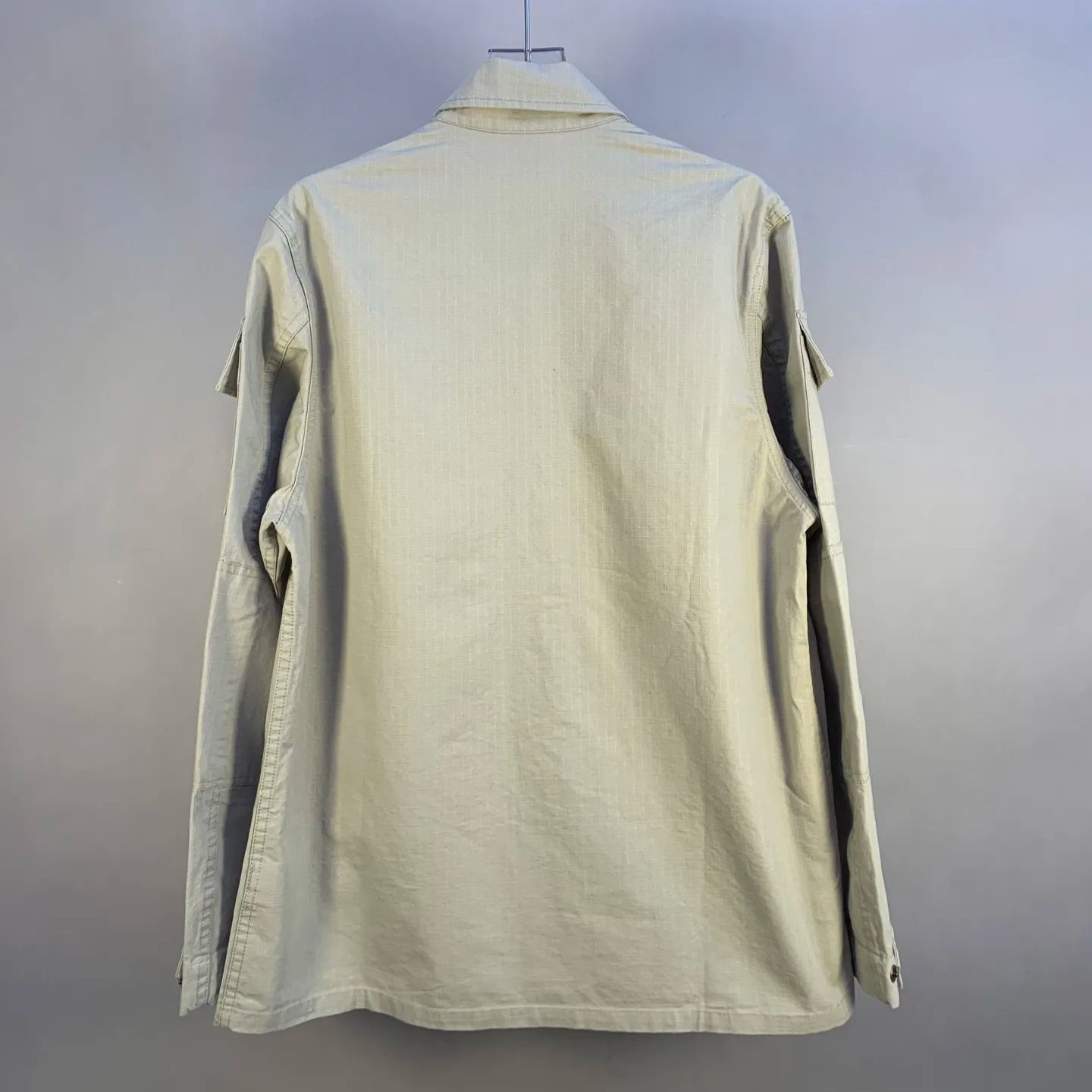 BALENCIAGA Men's Military Shirt "Dark Gray"（814719TQP131140）