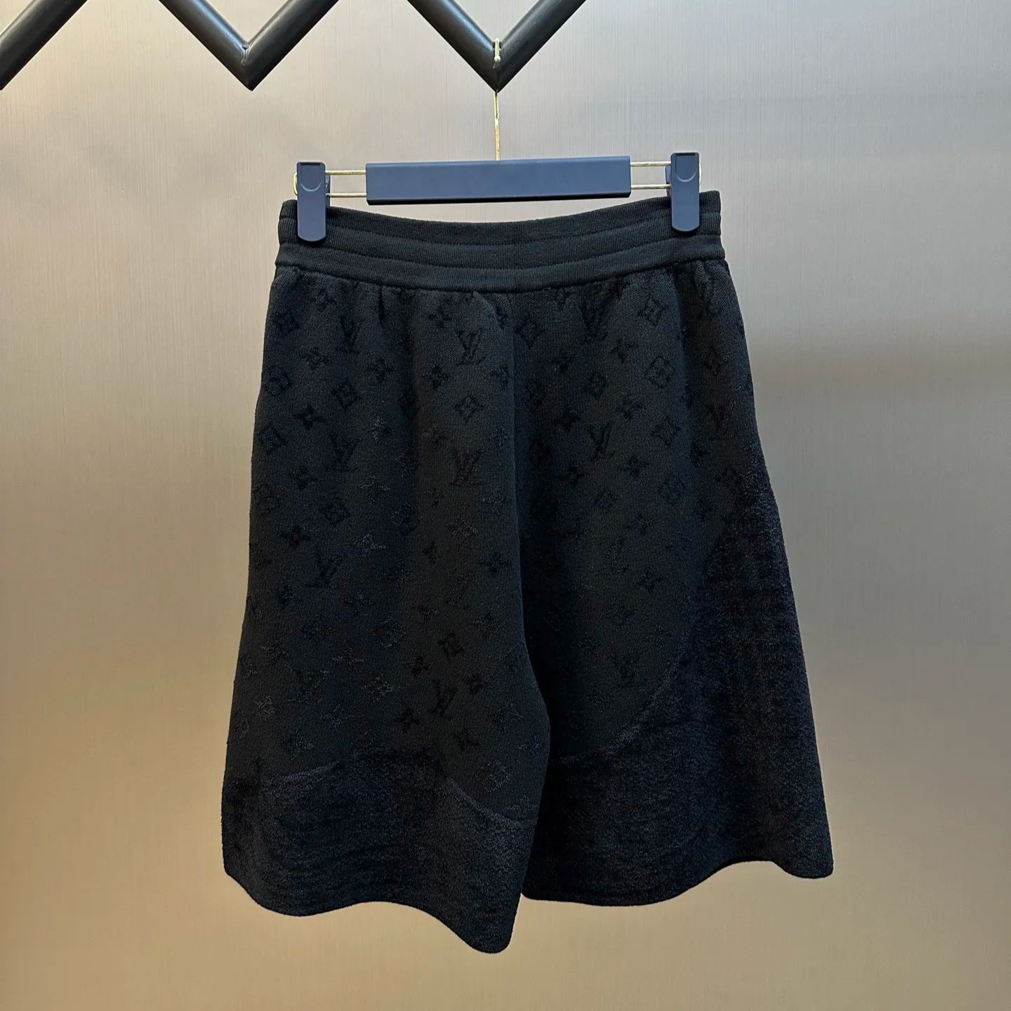 Louis Vuitton Graphic Jacquard Knitted Shorts Black（1AHC59）