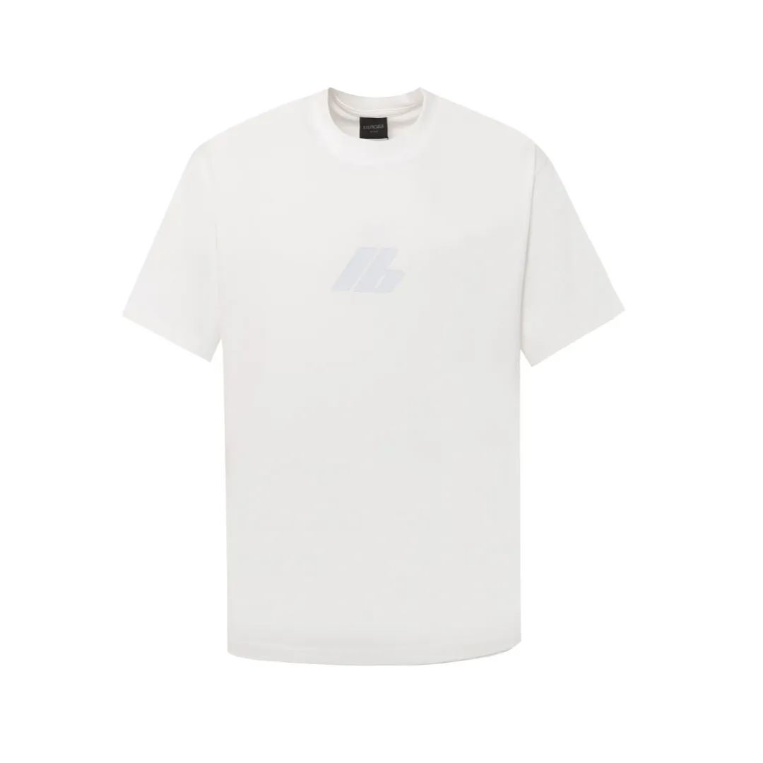 BALENCIAGA White jersey T-shirt（764235TQVT99016）
