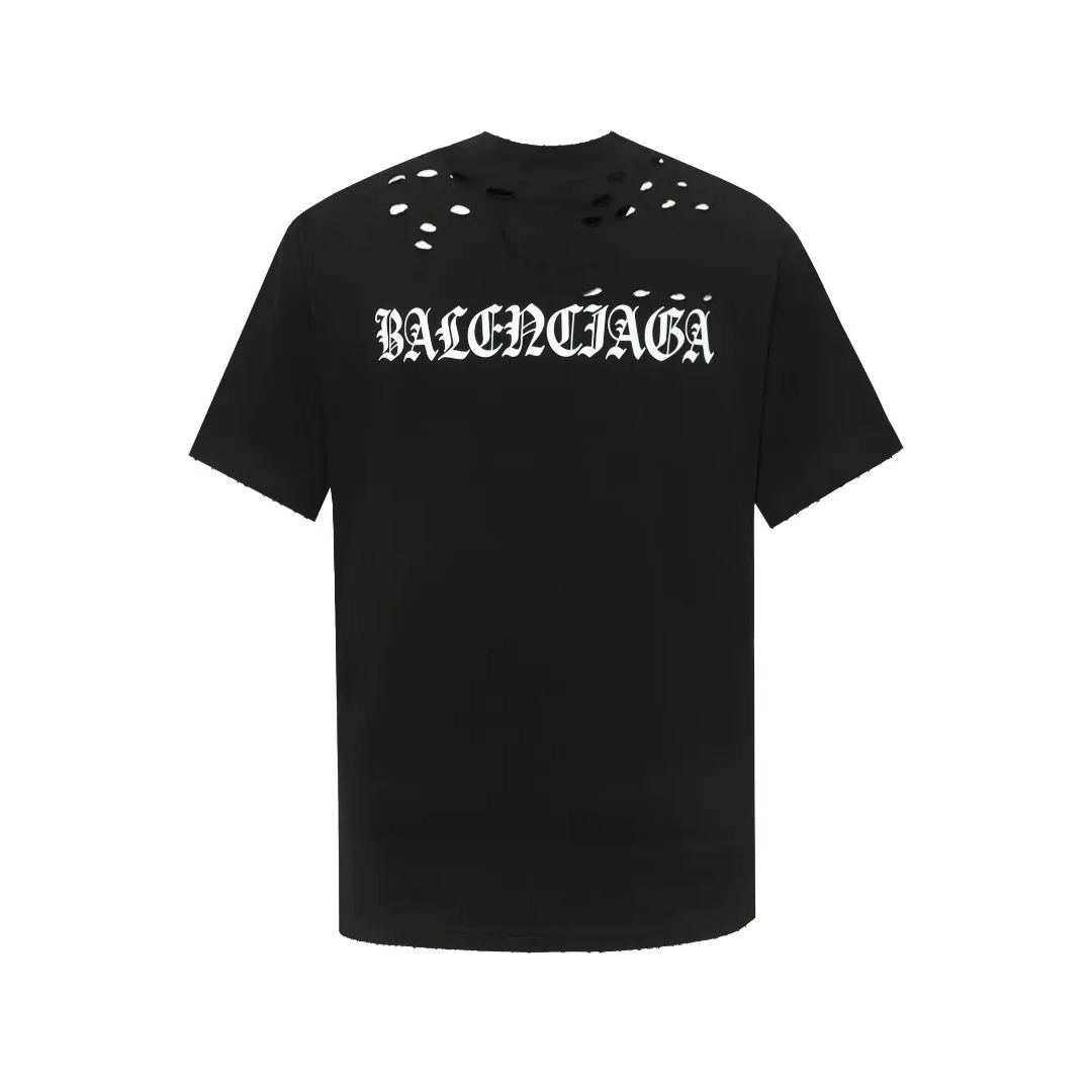 Balenciaga T-shirt in cotone nero cod（764235TQVJ81569）