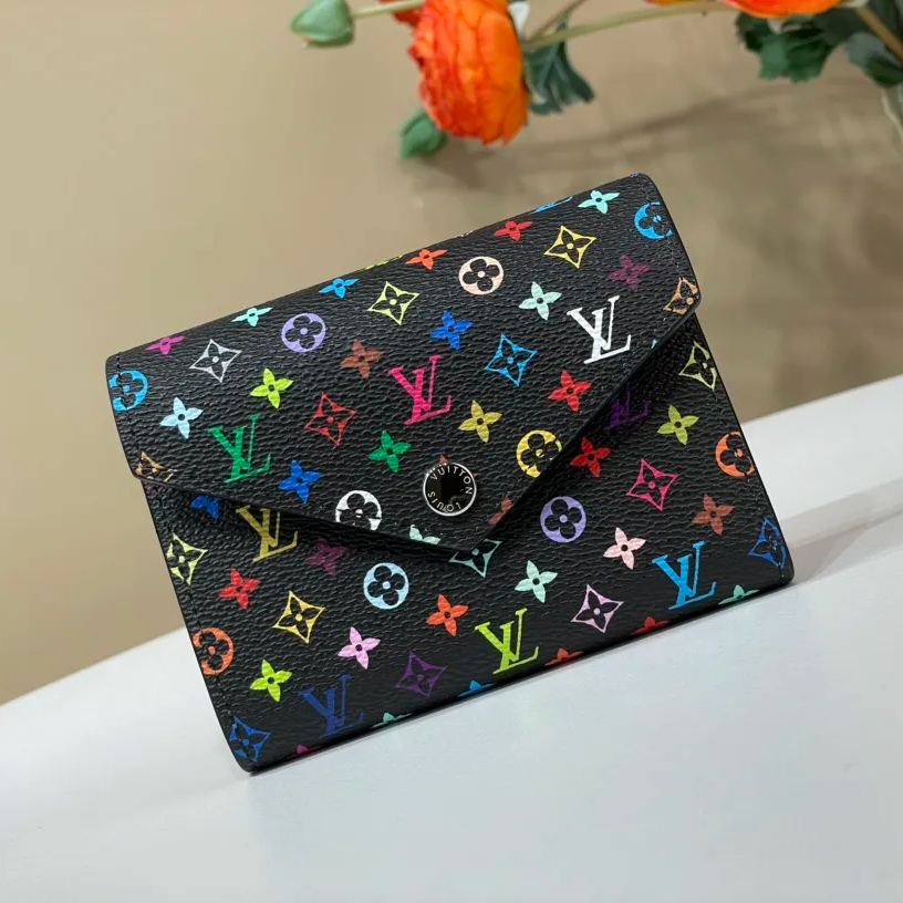 Louis Vuitton x Takashi Murakami Victorine Wallet Monogram "Multicolor"（M14163）
