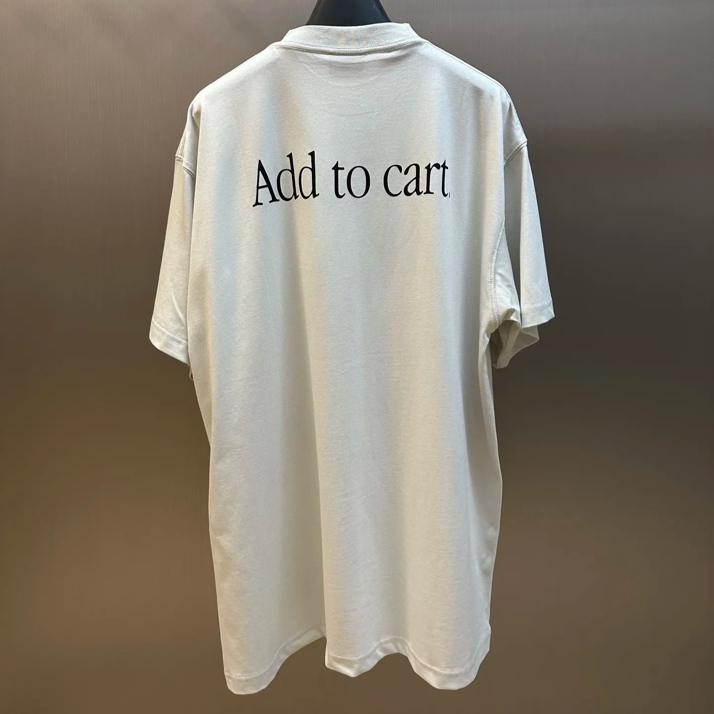 BALENCIAGA Men's Basketball Sneaker T-Shirt Oversized "Dirty Effect White"（831305TSVN39012）