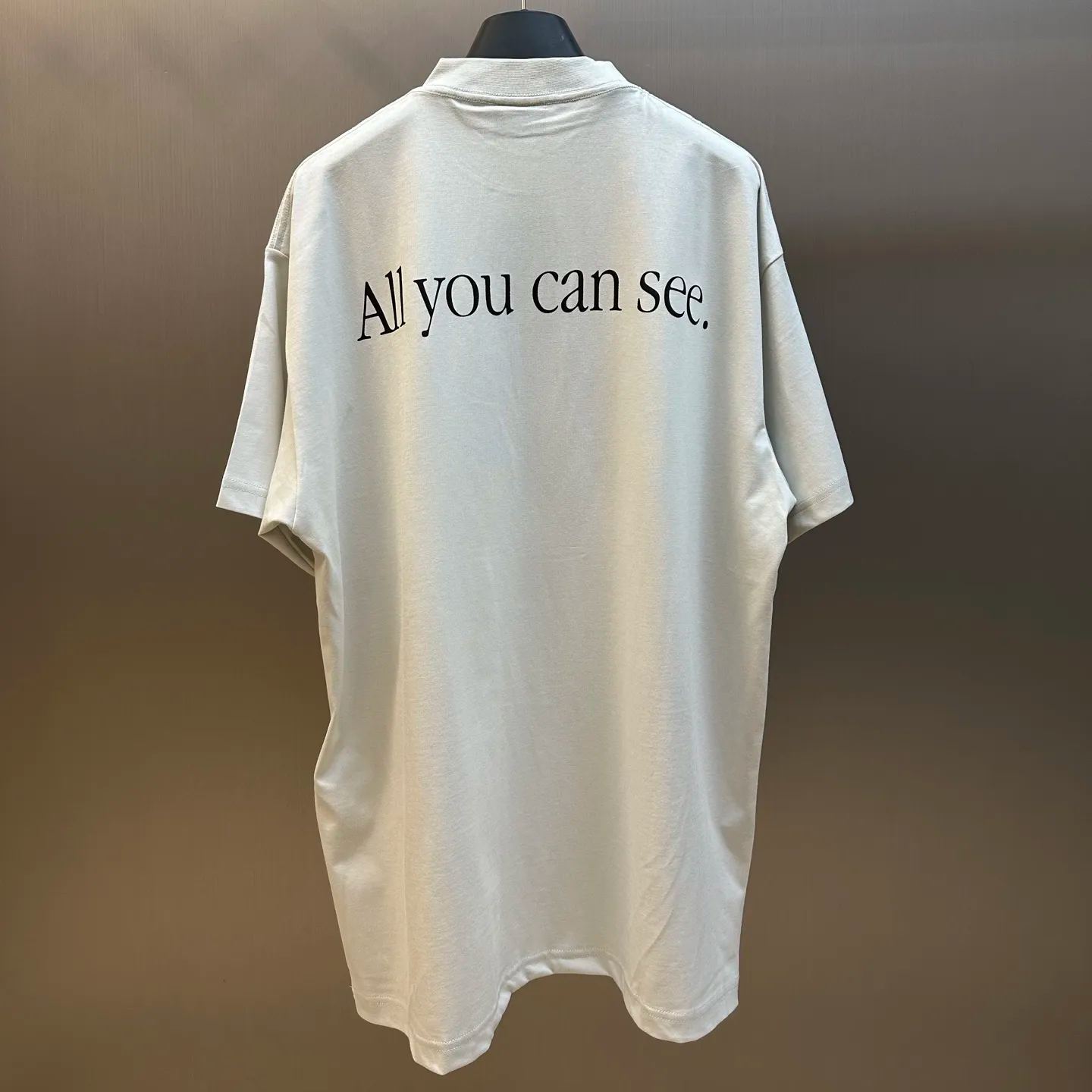 BALENCIAGA Men's 360 Sunglasses T-Shirt Medium Fit "Dirty Effect White"（764235TSVH89012）