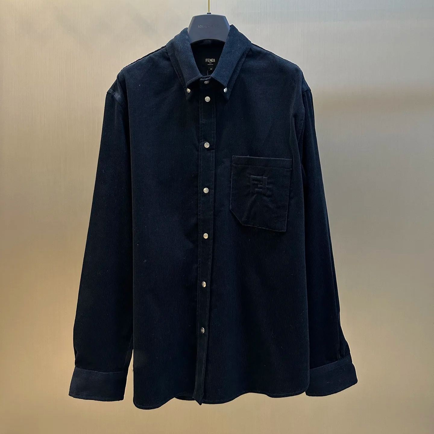 FENDI Blue Velvet Shirt (FS1296ATEFF0QG3）
