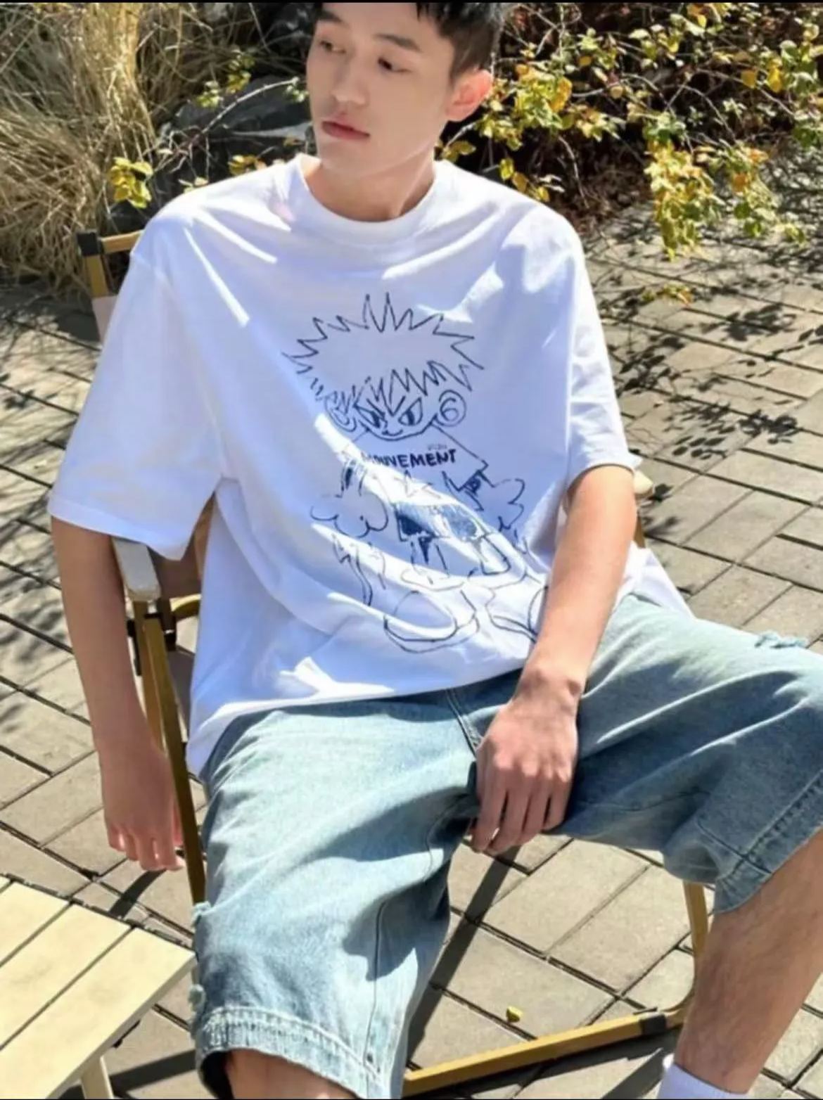 Vetements Drawing T-Shirt 'White'（UA65TR700W-WHITE）