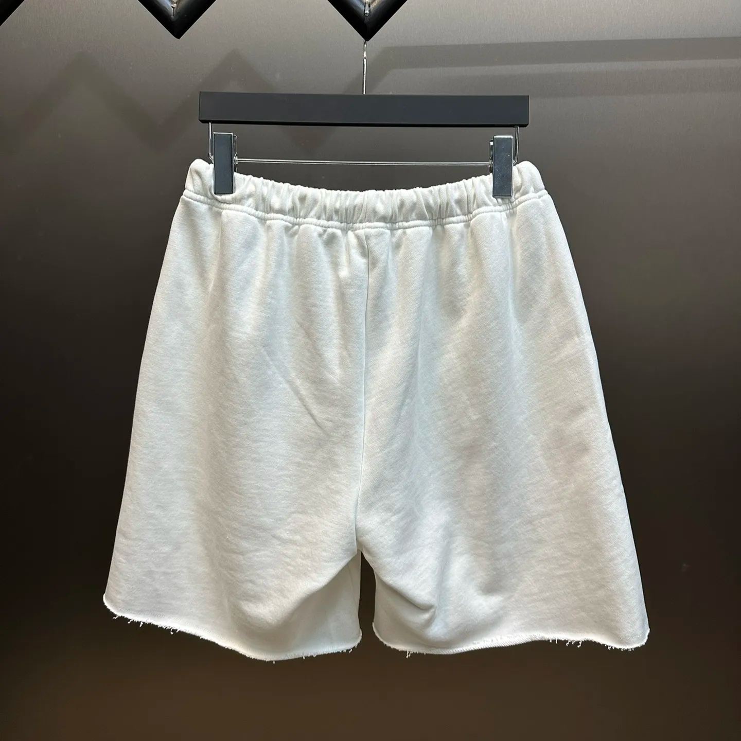 CELINE Embroidered Shorts In Cotton Fleece "Black/White"（2Z063670Q-38AW）