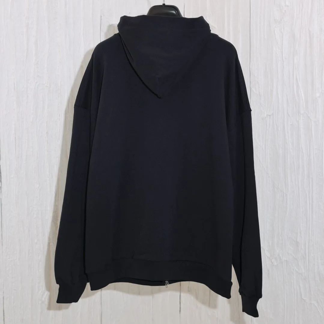 Balenciaga x Under Armour Zip-Up Hoodie 'Black White'（803264TRVB89034）