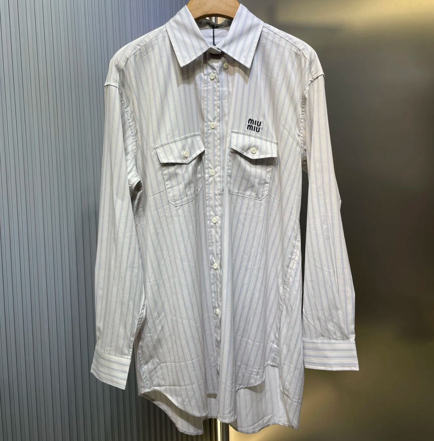 Miu Miu Poplin Shirt（MK1830-14H3-F03QI-S-OOO）