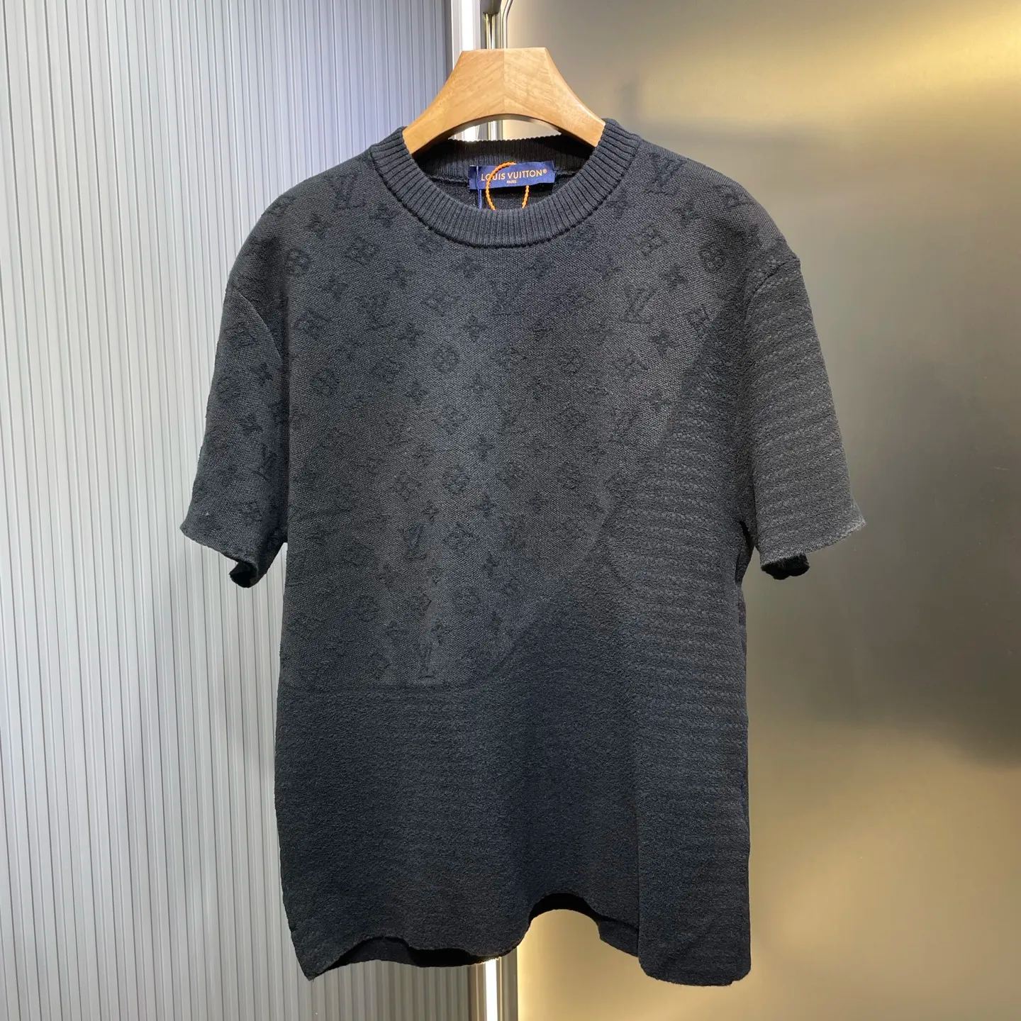 Louis Vuitton Monogram short sleeve jacquard crew neck T-shirt（1AHCMQ）