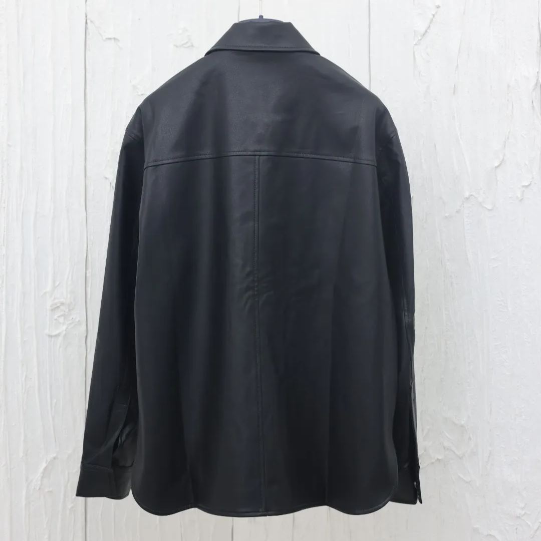 LOEWE FW24 Leather overshirt (H526Y31L29-1100）