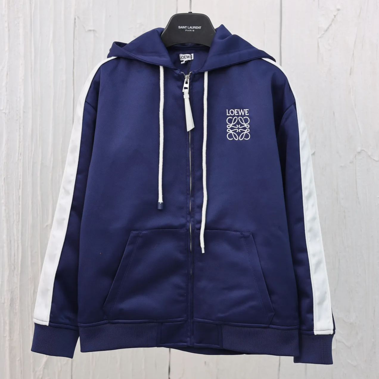 Loewe Hooded Tracksuit Jacket 'Marine' (S359Y25X35-5510）