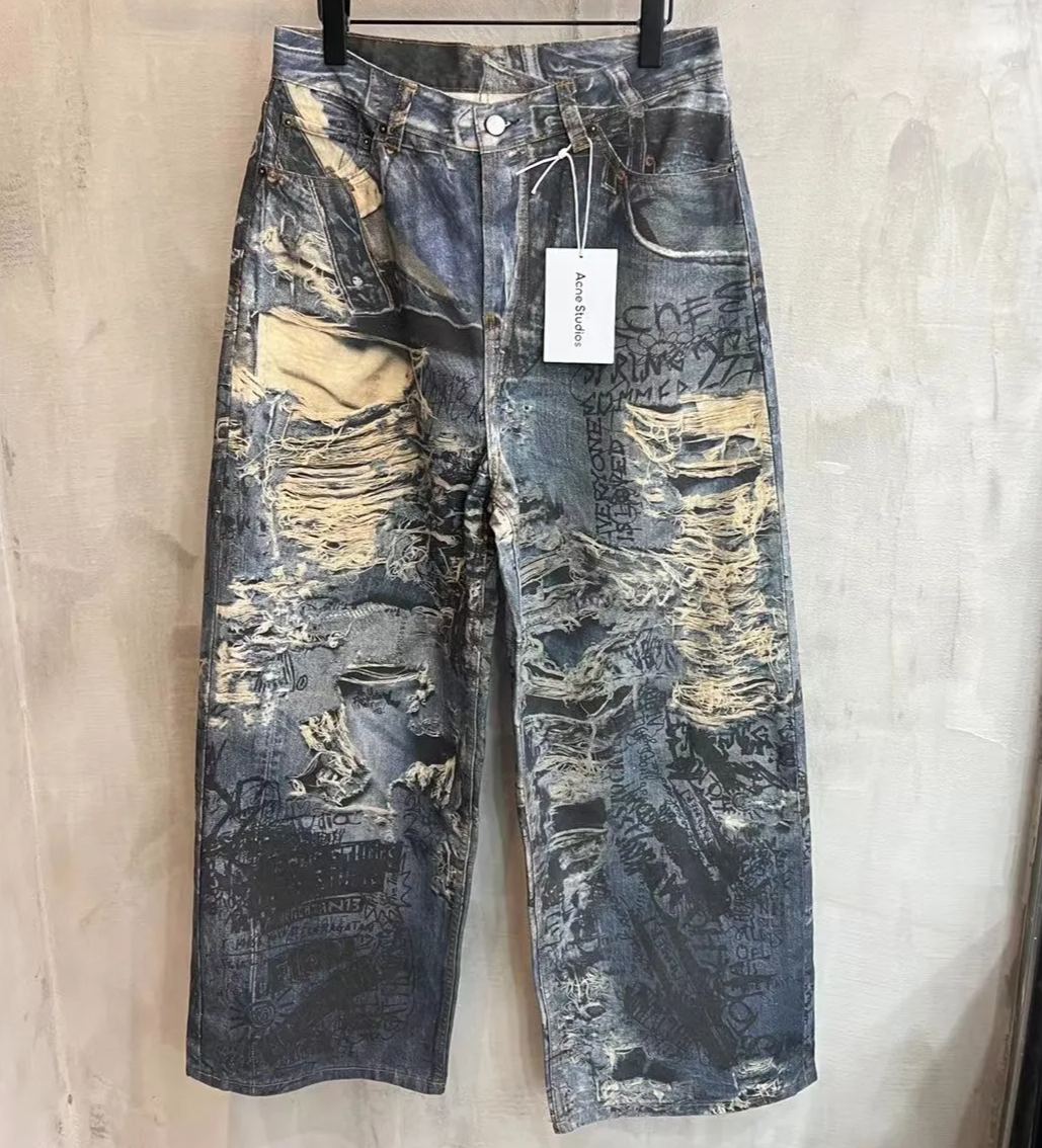 Acne Studios Super Baggy Fit Jeans for Men (BK0679-863）