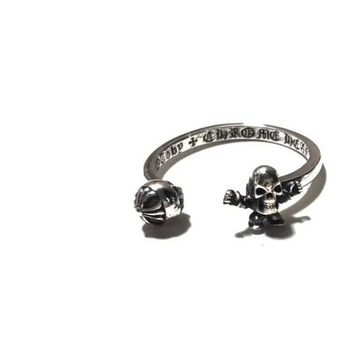 CHROME HEARTS Open Strength Skull Bar Ring（CHROME HEARTS 275）