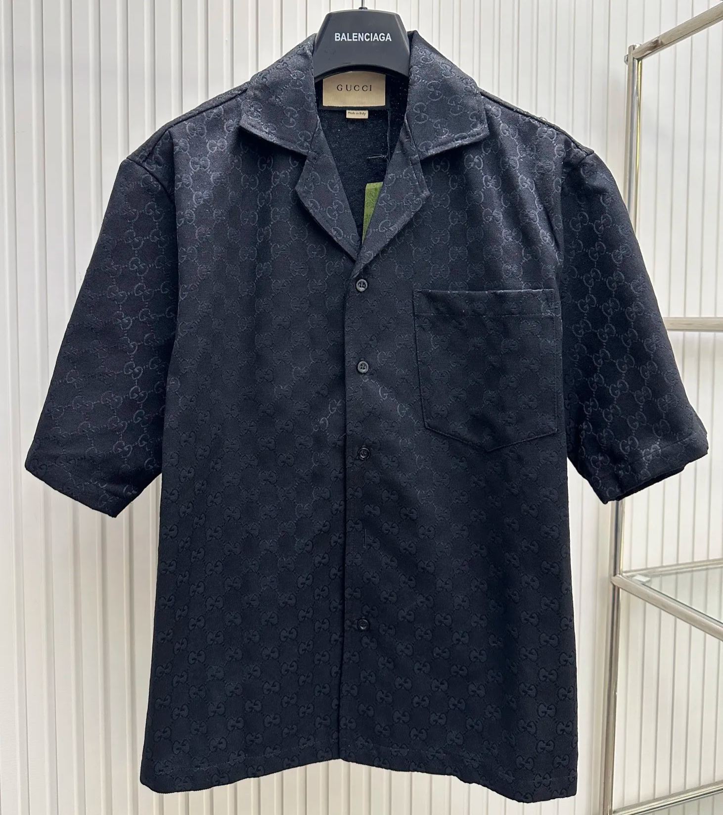 Gucci Tiziano Red Cotton Shirt（811732-ZASO2-6052）