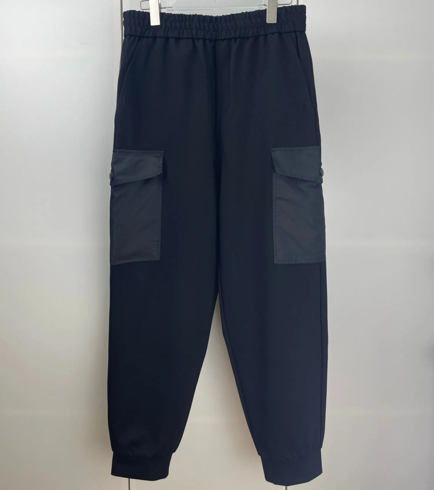 PRADA Cotton fleece joggers with Re-Nylon details（UJP249-11JE-F0806-S-OOO）