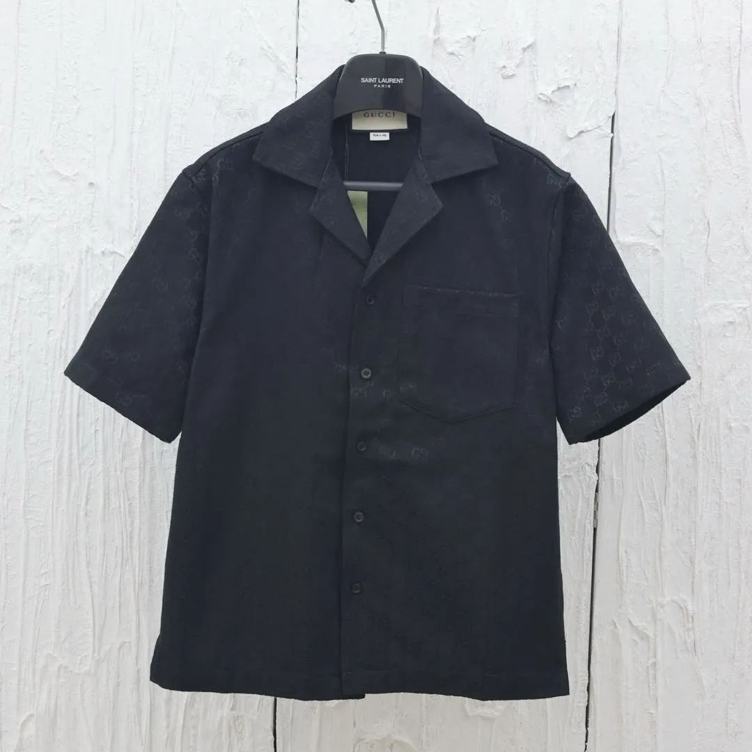 GUCCI linen blend canvas shirt（123647）