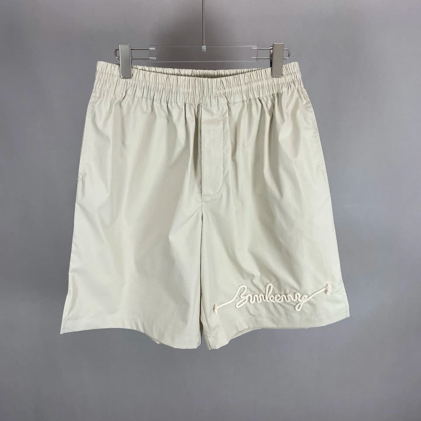 BURBERRY Knot Logo Cotton Shorts（81092781）