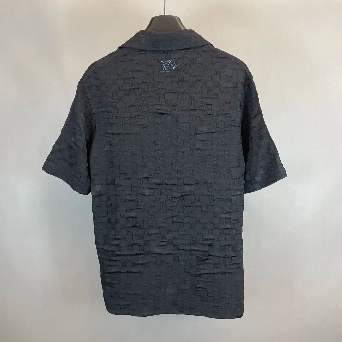 Louis Vuitton Graphic Jacquard Short-Sleeved Shirt Black（1AHCH2）