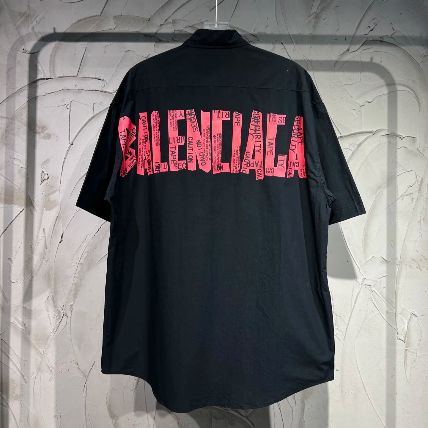 Balenciaga Black Cotton Shirt With Logo（830981TRM281000）