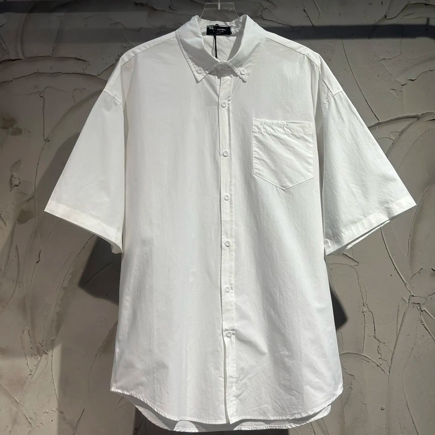 Balenciaga Black Cotton Shirt With Logo（830981TRM281000）