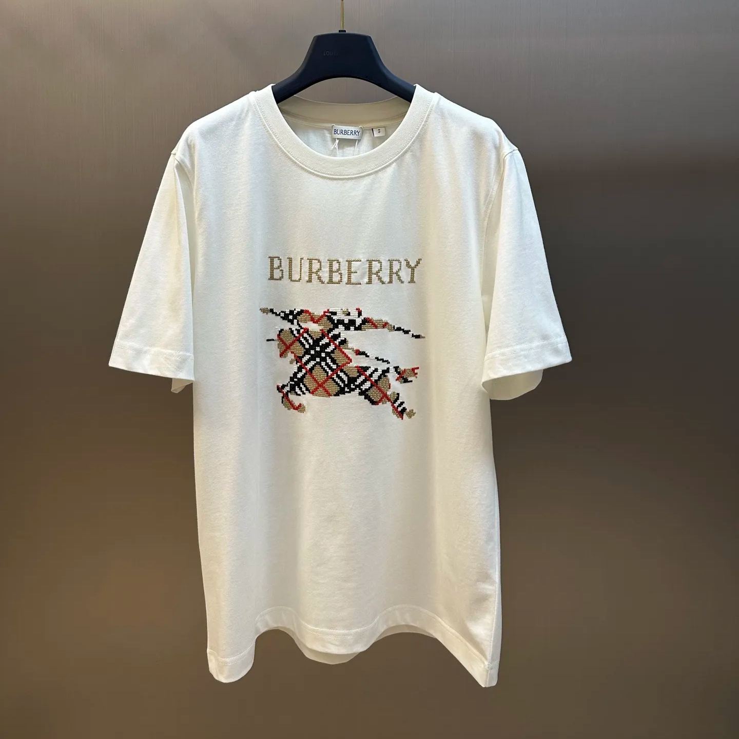 BURBERRY Cross Stitch EKD​ Cotton T-shirt（81090211）