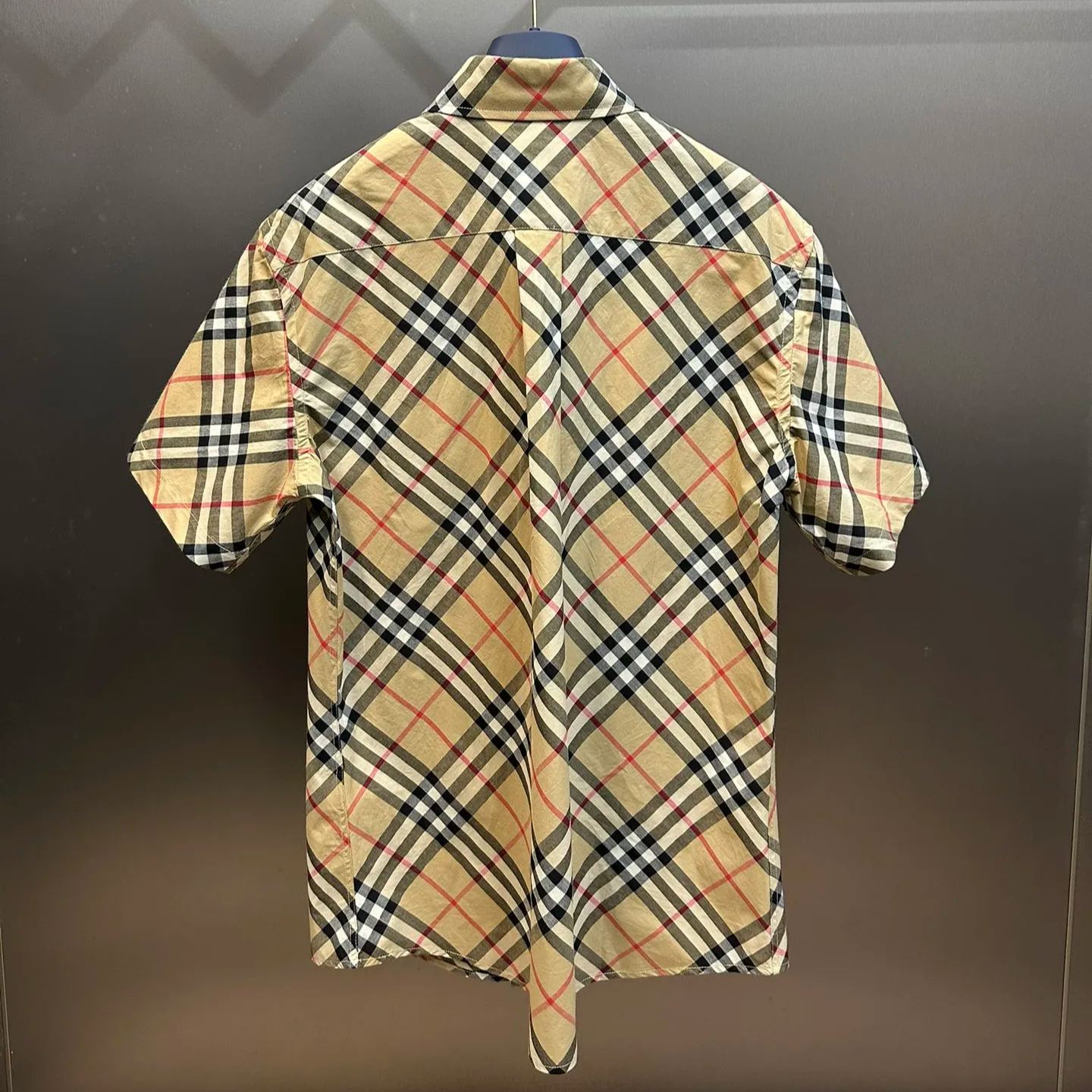 BURBERRY Regular Fit Check Cotton Shirt（80876371)