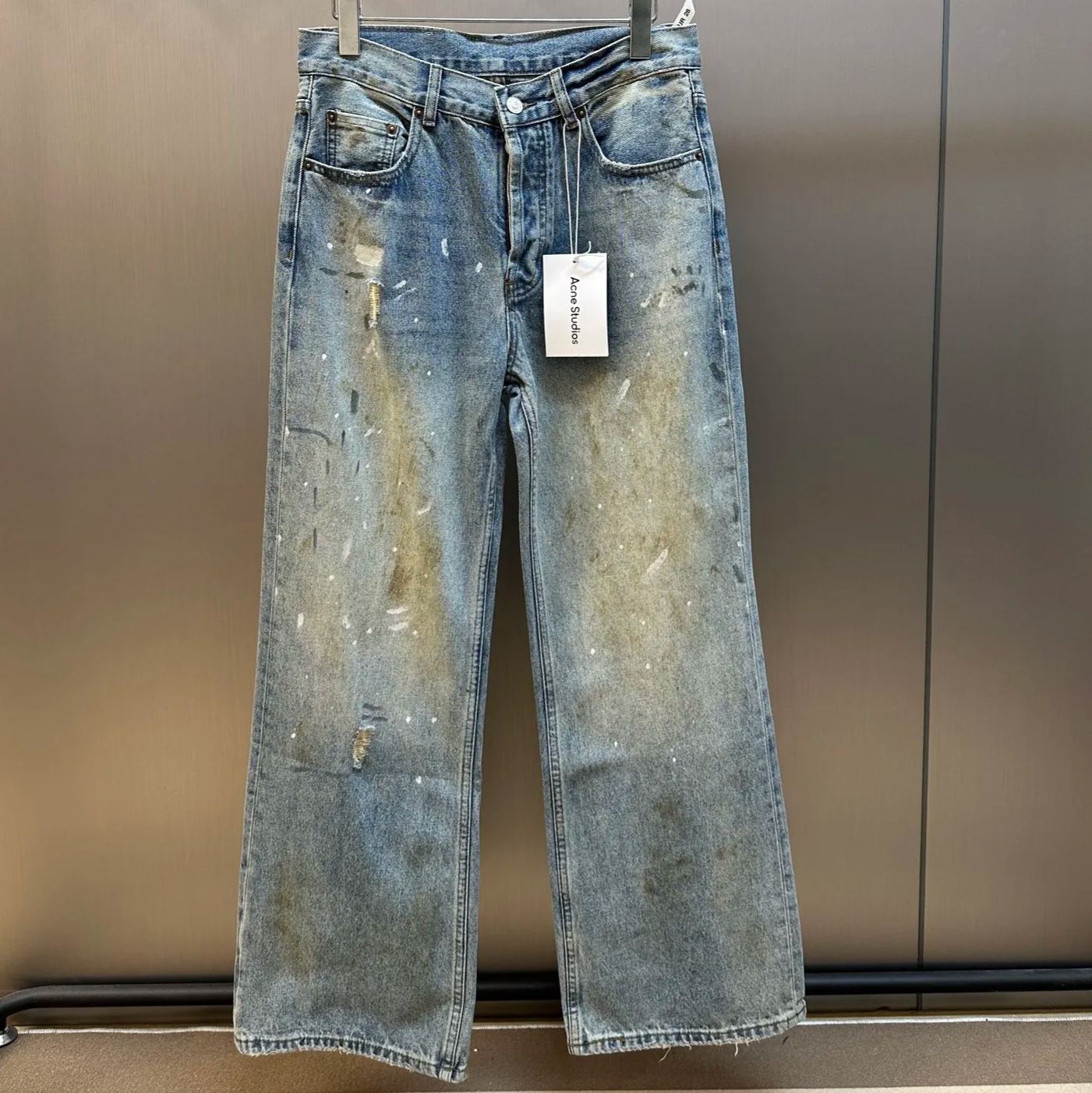 Acne Studios Super baggy fit jeans - 2023M - Light blue (B00343-228）