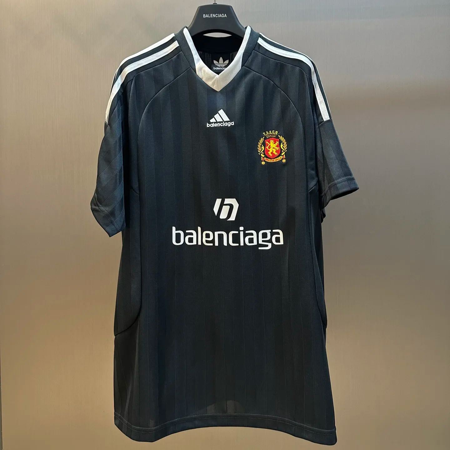 Balenciaga x adidas Oversized Soccer T-Shirt 'Black