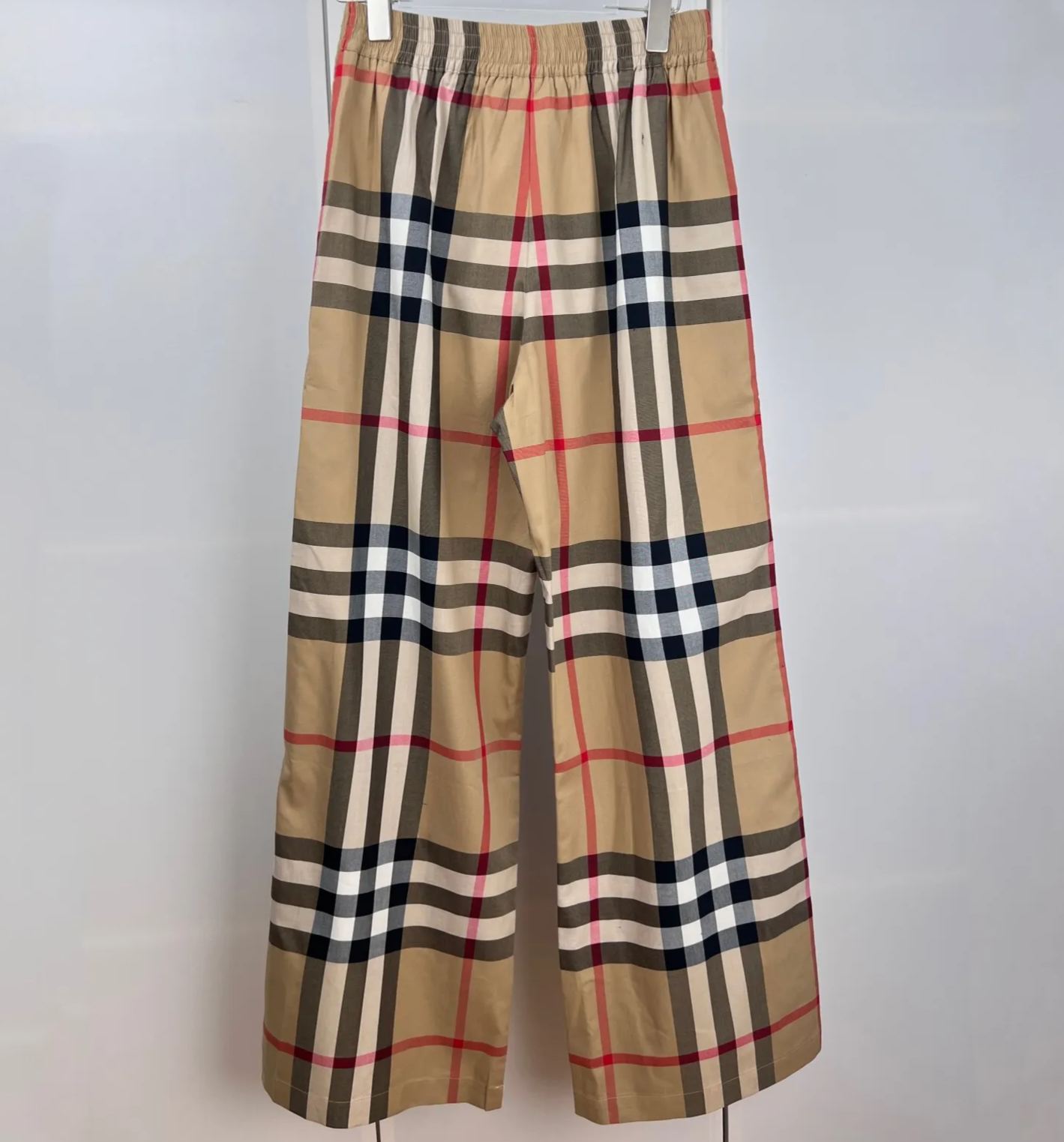 Burberry Check Cotton Trousers in Archive beige（80711011）