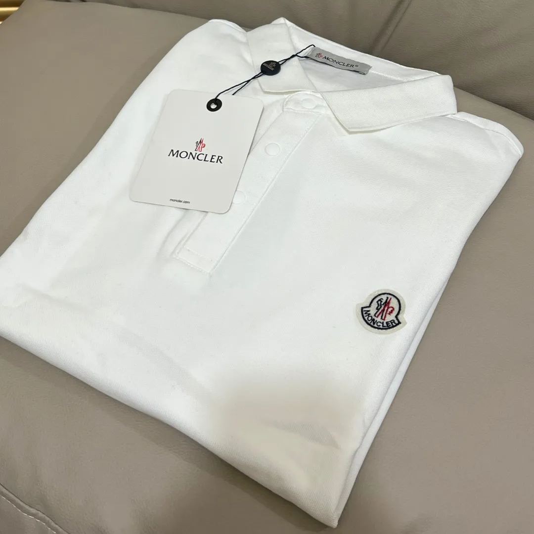 Moncler Black Logo Patch Cotton Piquet Polo Shirt（J20918A0000984556999）