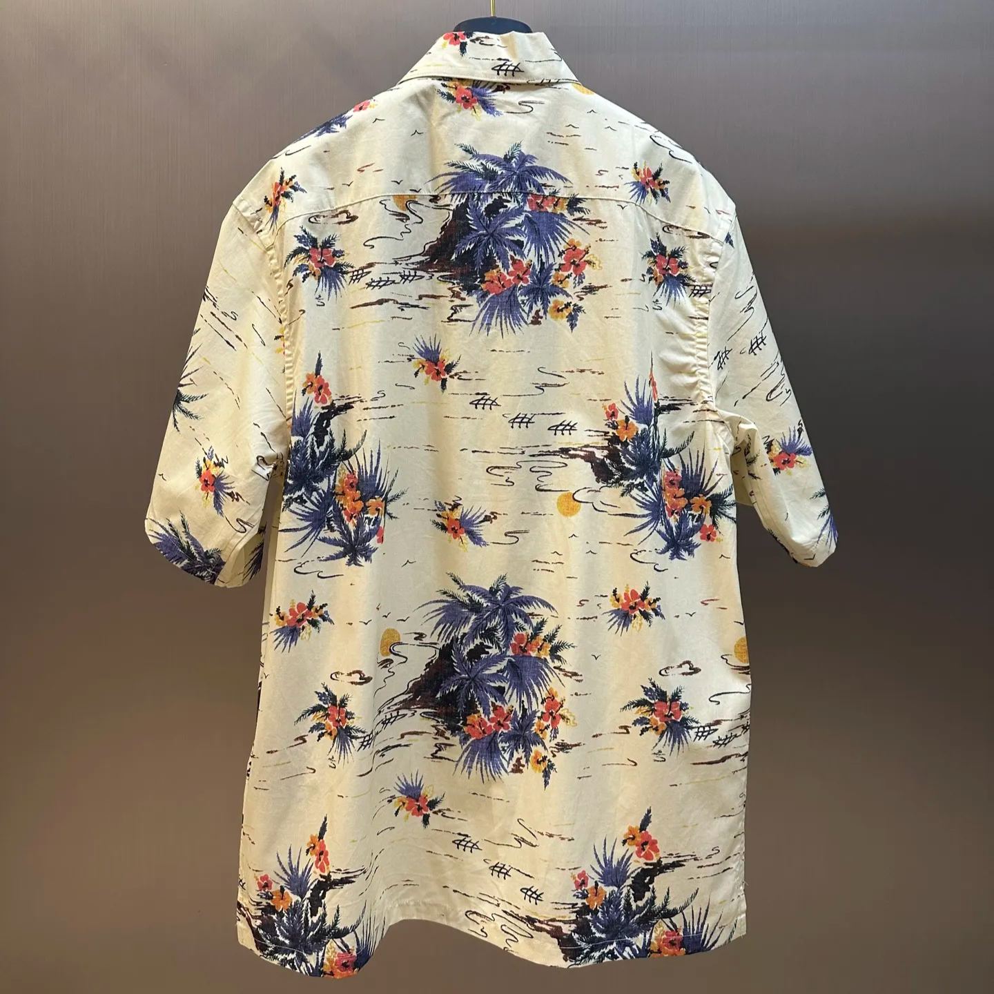 Prada Short-Sleeved Printed Cotton Shirt (POIZON20241205725）