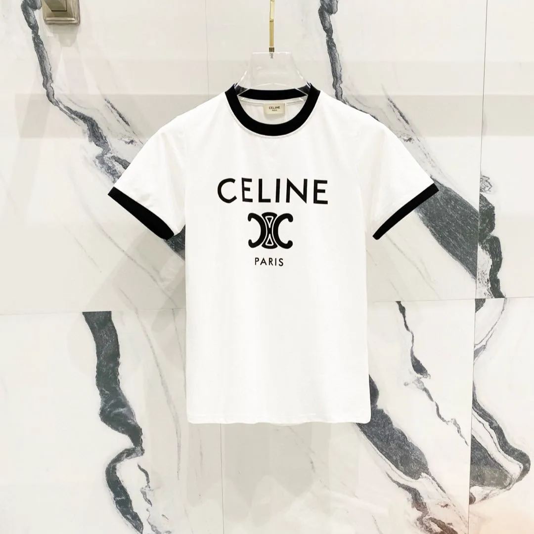 CELINE PARIS T-shirt in cotton jersey (2X872501F-01NB）