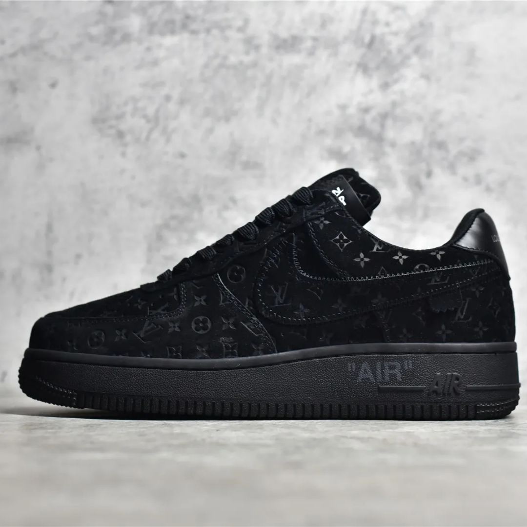 Louis Vuitton × Nike Air Force 1 Low by Virgil Abloh "Black"（1A9VD6）