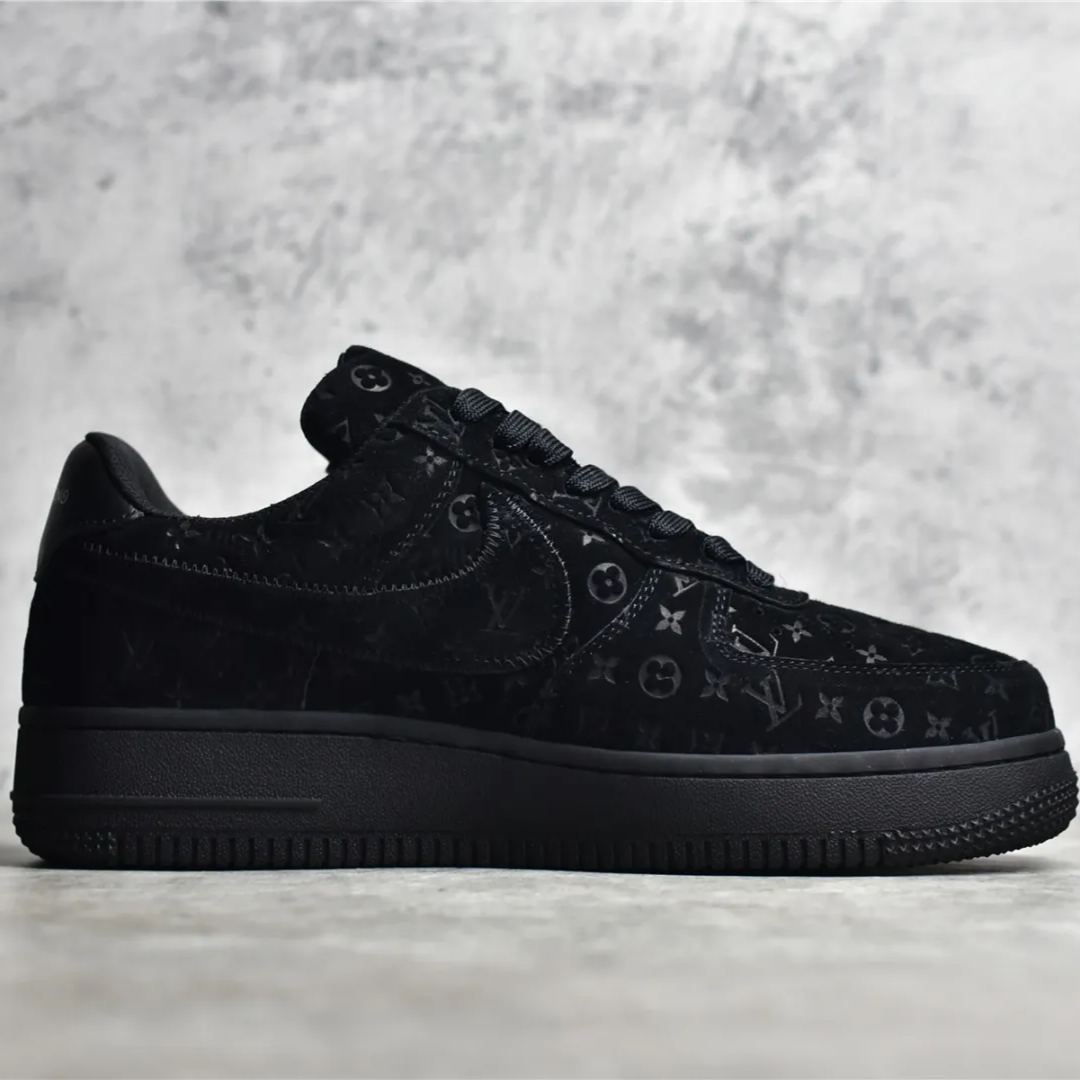 Louis Vuitton × Nike Air Force 1 Low by Virgil Abloh "Black"（1A9VD6）