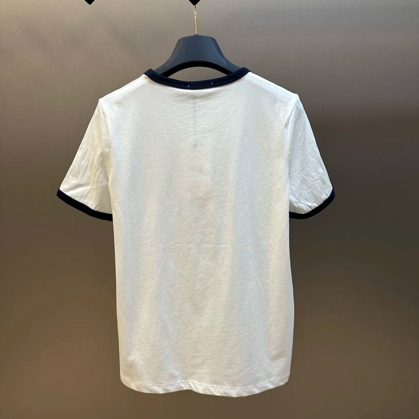 CELINE ANCHOR COTTON JERSEY 70S T-SHIRT (RX07I507Z-01MA）